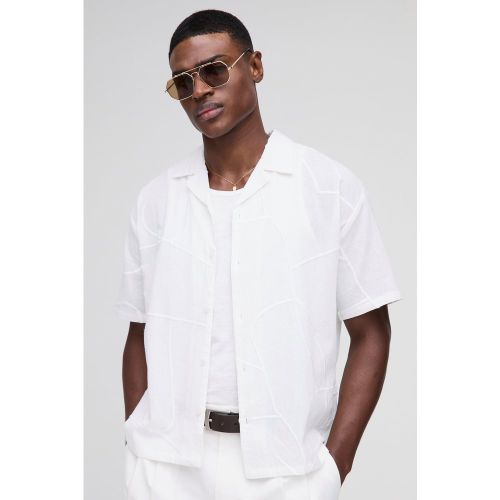 Chemise oversize à broderie abstraite - S - Boohooman - Modalova