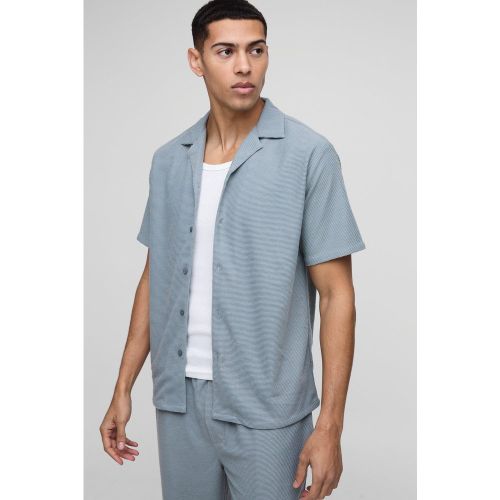 Chemise oversize alvéolée - S - Boohooman - Modalova