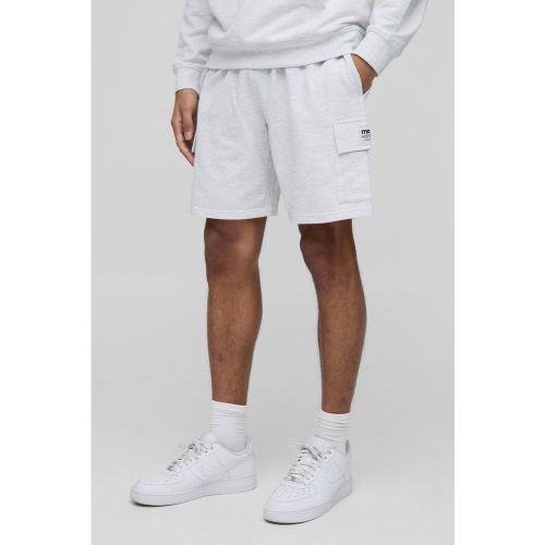 MAN. Short cargo large mi-long à étiquette - S - Boohooman - Modalova