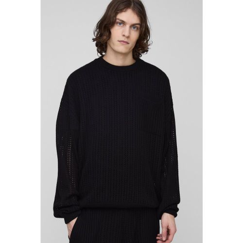 Tall - Pull oversize à col ras du cou - 2XL - Boohooman - Modalova