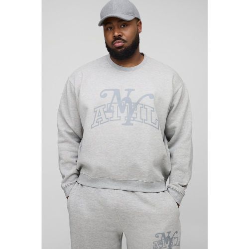 Grande taille - Sweat oversize universitaire - 2XL - Boohooman - Modalova