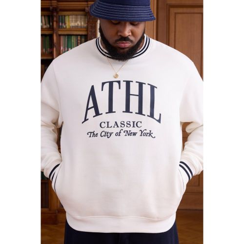 Grande taille - Sweat de sport imprimé homme - 2XL - Boohooman - Modalova