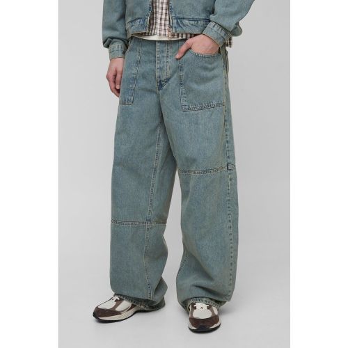 Tall - Jean baggy délavé - 30 - Boohooman - Modalova