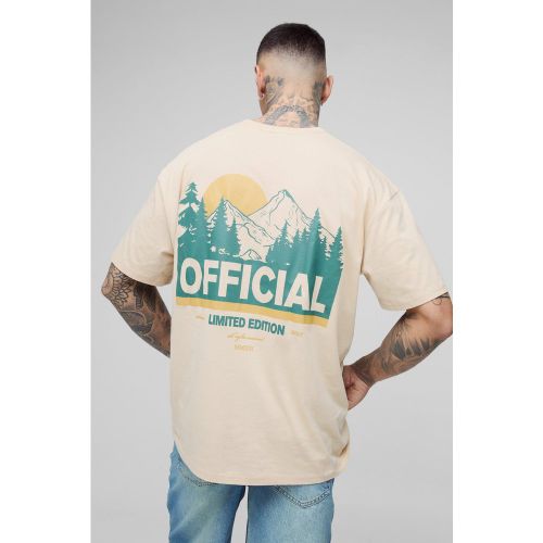 Tall - T-shirt oversize à imprimé paysage - S - Boohooman - Modalova