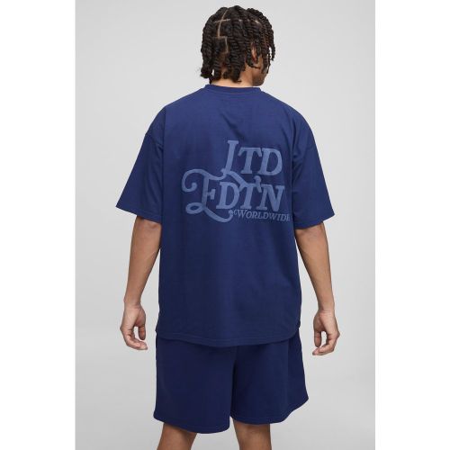 Ensemble oversize imprimé avec short homme - S - Boohooman - Modalova