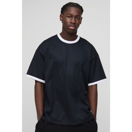 T-shirt oversize en mesh - MAN - S - Boohooman - Modalova