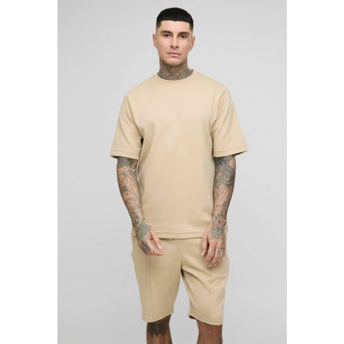 Tall - Ensemble à surpiqûres avec t-shirt et short - S - Boohooman - Modalova