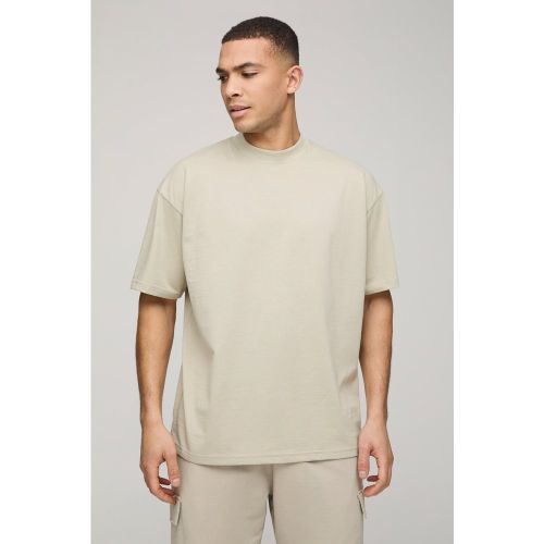 T-shirt oversize basique à col montant - S - Boohooman - Modalova