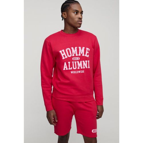 Survêtement avec sweat et short - S - Boohooman - Modalova