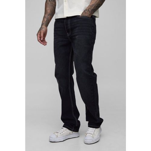 Tall - Jean droit à coutures contrastantes - 30 - Boohooman - Modalova
