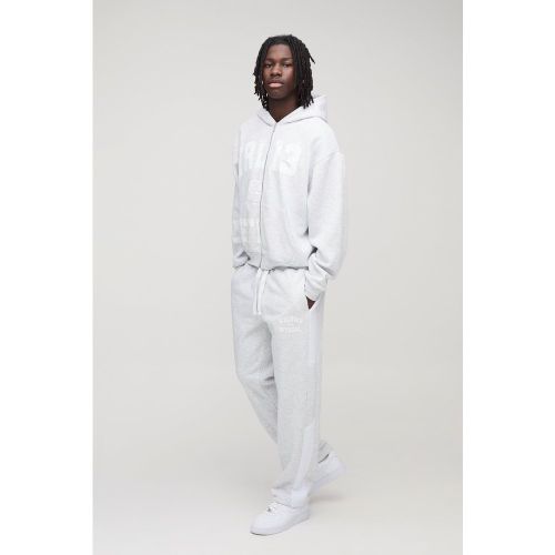 Survêtement oversize zippé - S - Boohooman - Modalova