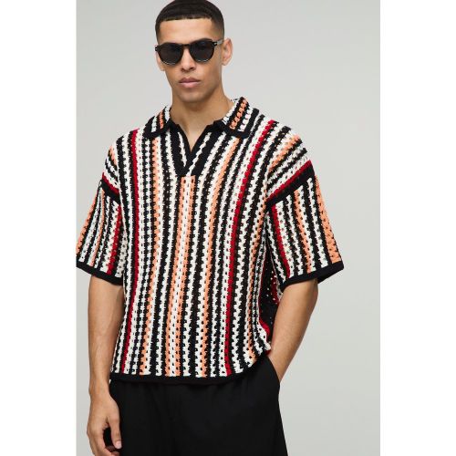 Chemise oversize en crochet - S - Boohooman - Modalova