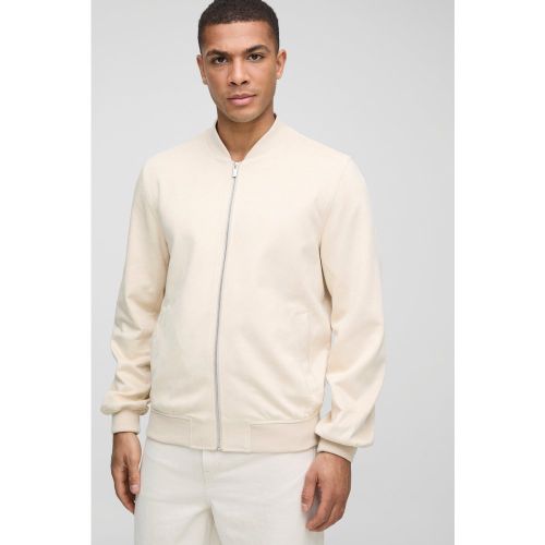 Bomber droit en synthétique homme - S - Boohooman - Modalova
