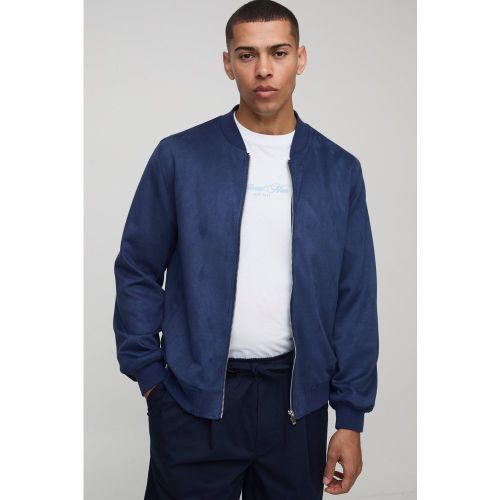 Bomber droit en synthétique homme - S - Boohooman - Modalova