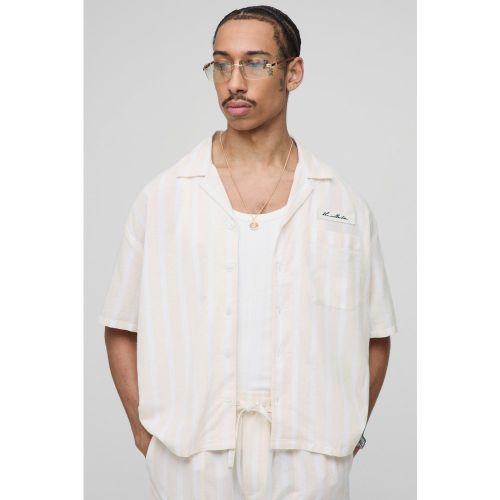Chemise oversize rayée - S - Boohooman - Modalova