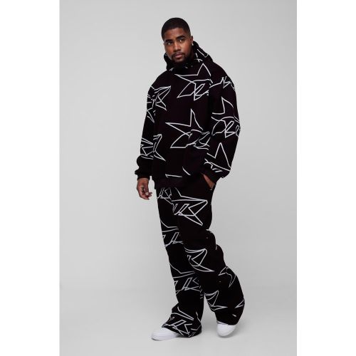 Grande taille - Survêtement oversize à imprimé étoiles - XXXL - Boohooman - Modalova