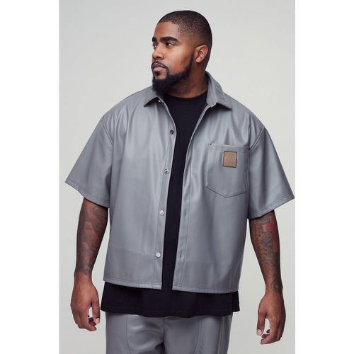 Grande taille - Chemise oversize synthétique - XXXL - Boohooman - Modalova