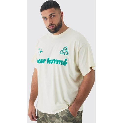 Grande taille - T-shirt oversize imprimé - XXL - Boohooman - Modalova