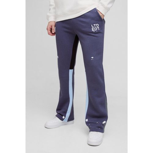 Tall - Jogging droit à soufflet avec taches de peinture - S - Boohooman - Modalova