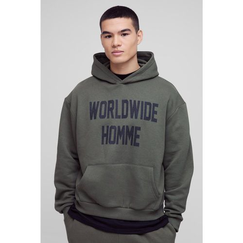 Survêtement oversize à imprimé Worldwide - S - Boohooman - Modalova