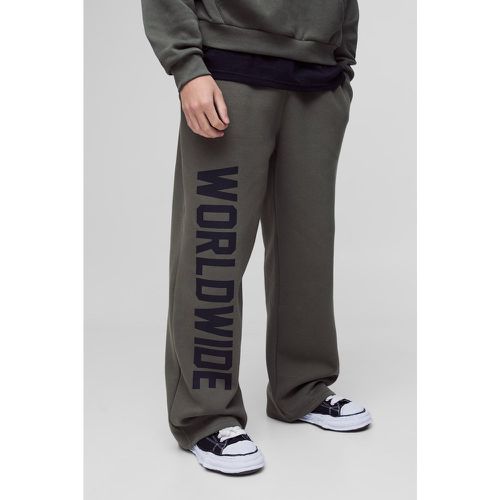 Jogging large à imprimé Worldwide - S - Boohooman - Modalova