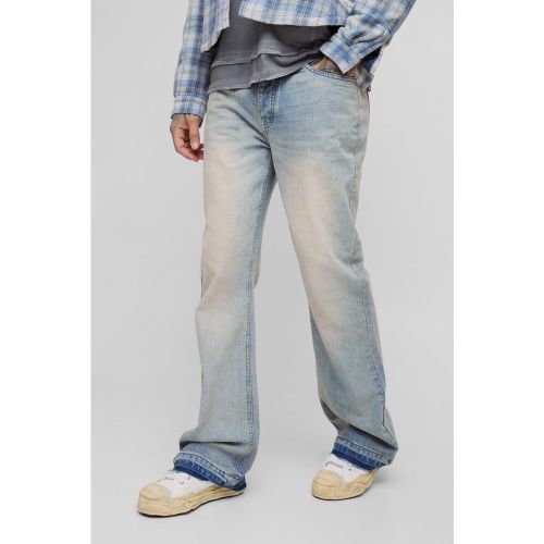Tall - Jean flare délavé - 30 - Boohooman - Modalova