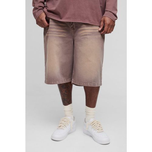 Grande taille - Bermuda large surteint homme - 38 - Boohooman - Modalova