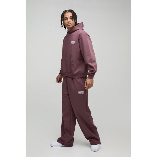 Survêtement oversize avec sweat à capuche et pantalon de survêtement large - S - Boohooman - Modalova