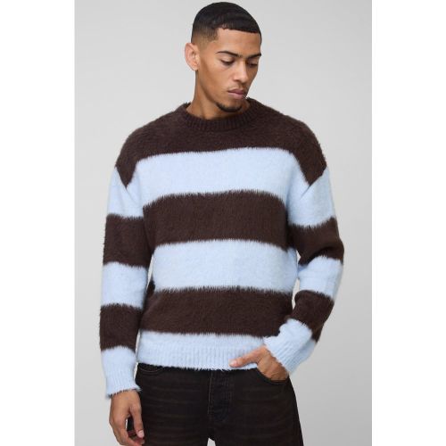 Pull oversize à rayures - L - Boohooman - Modalova
