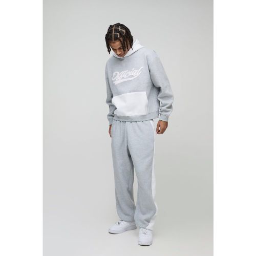Survêtement oversize color block - S - Boohooman - Modalova
