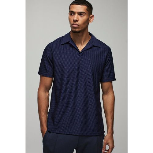 Polo Droit Texturé - L - boohoo - Modalova