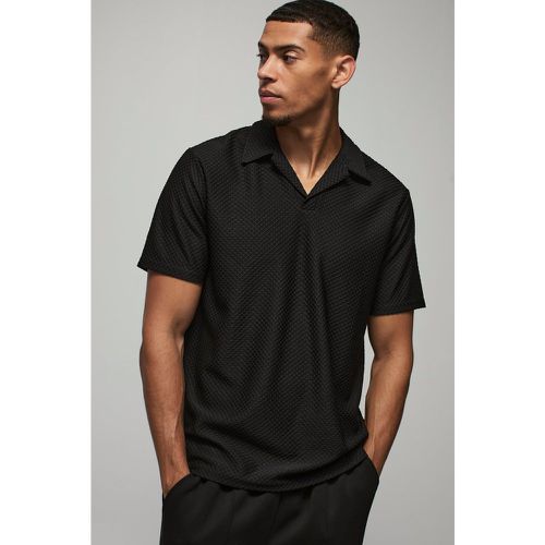 Polo Droit Texturé - L - boohoo - Modalova