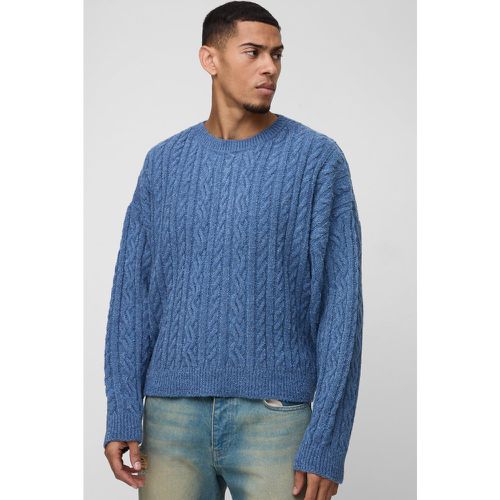 Pull oversize en maille torsadée - S - Boohooman - Modalova