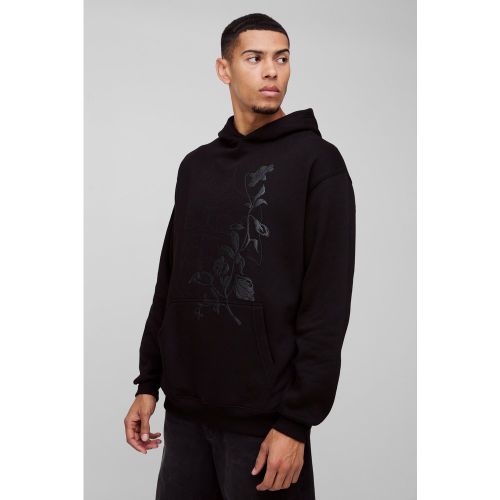 Sweat à capuche oversize à imprimé palmier - S - Boohooman - Modalova
