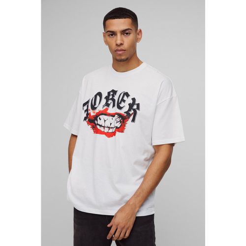 T-Shirt Oversize À Imprimé Joker - L - boohoo - Modalova