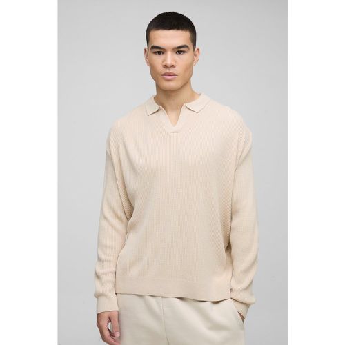 Polo Oversize Côtelé - L - boohoo - Modalova