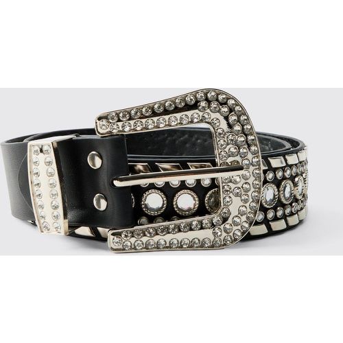 Ceinture western à clous larges - ONE SIZE - Boohooman - Modalova