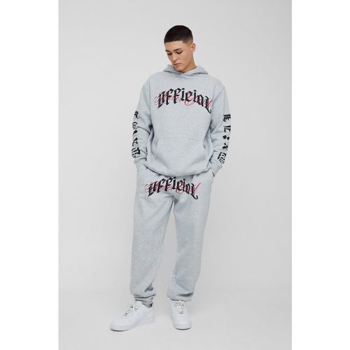 Survêtement oversize imprimé - Official - S - Boohooman - Modalova