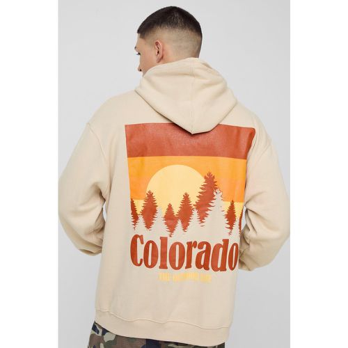 Sweat à capuche oversize à imprimé Colorado - XS - Boohooman - Modalova