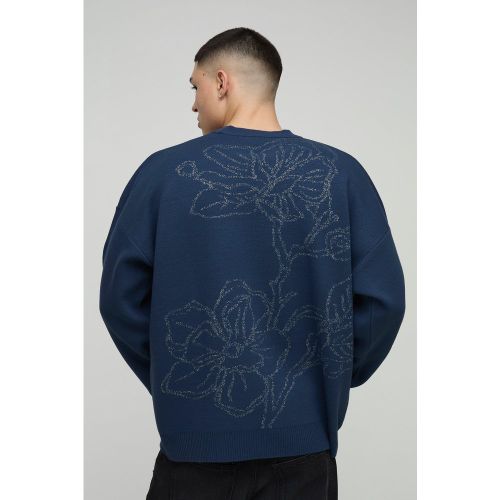 Pull oversize à imprimé réfléchissant - L - Boohooman - Modalova