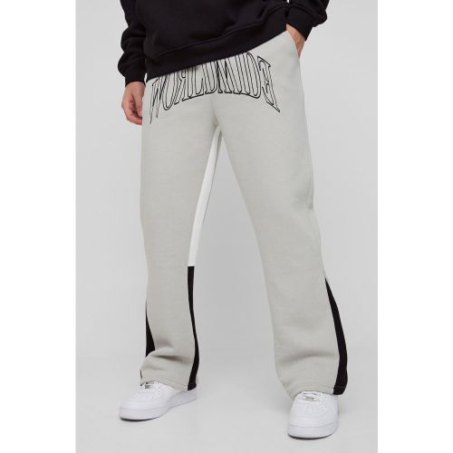 Jogging à coutures contrastantes et broderie Worldwide - S - Boohooman - Modalova