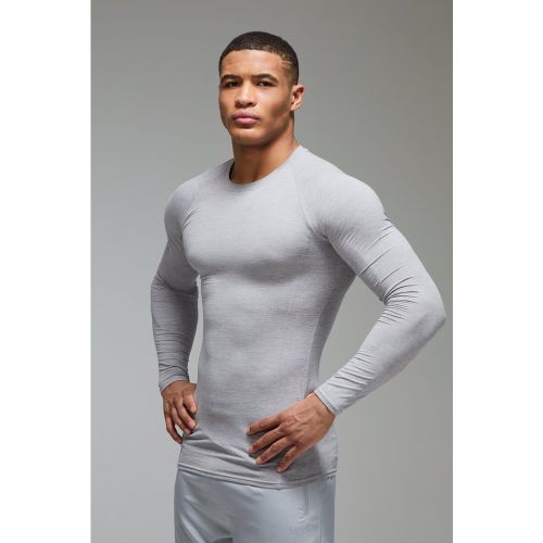 T-shirt de base en polaire à manches longues - MAN Active homme - S - Boohooman - Modalova