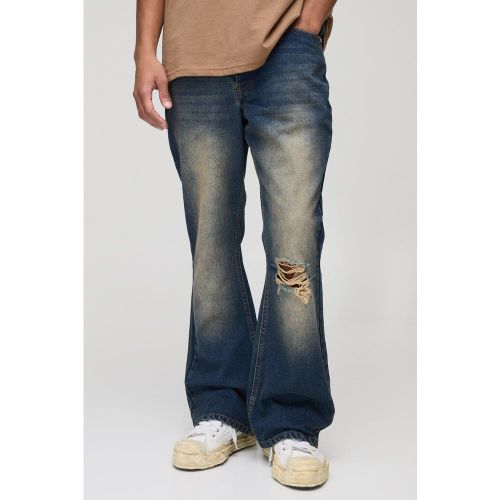 Jean flare délavé déchiré - 30R - Boohooman - Modalova