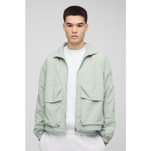 Veste de survêtement oversize en nylon - S - Boohooman - Modalova