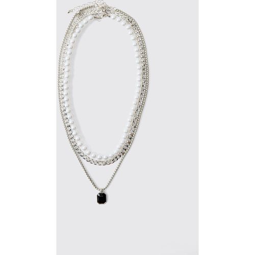 Collier À Pendentif Strassé - One Size - boohoo - Modalova