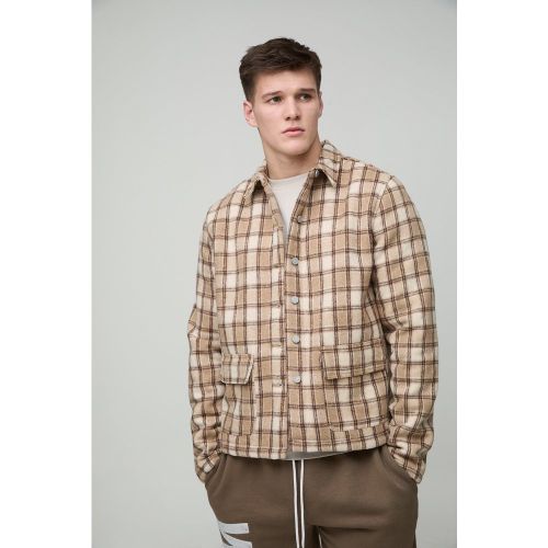 Tall - Surchemise oversize à carreaux - S - Boohooman - Modalova