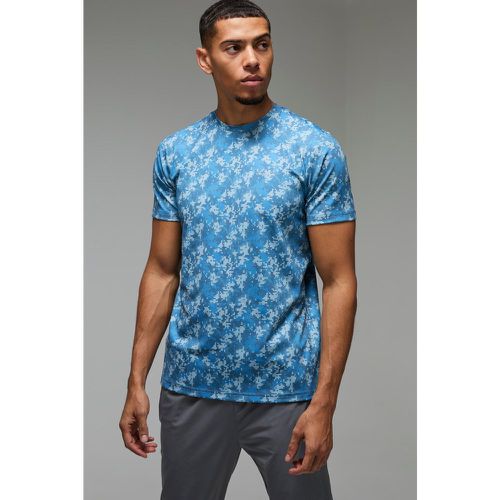 T-shirt de sport à imprimé camouflage - MAN Active homme - S - Boohooman - Modalova