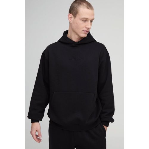 Sweat à capuche oversize à imprimé BM homme - S - Boohooman - Modalova