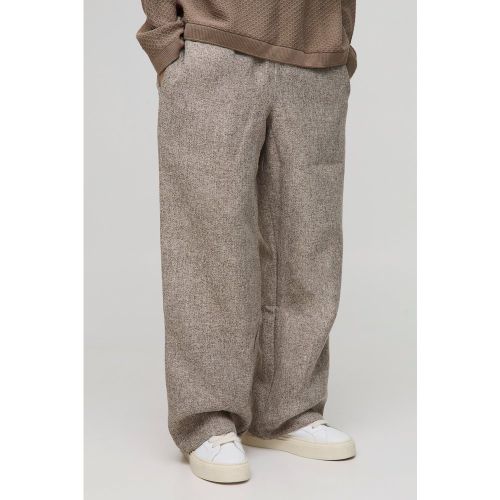 Pantalon large élastiqué à ceinture - S - Boohooman - Modalova