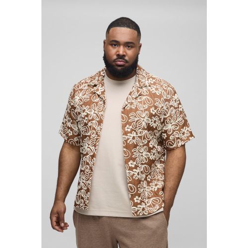 Grande taille - Chemise en organza - XXXL - Boohooman - Modalova